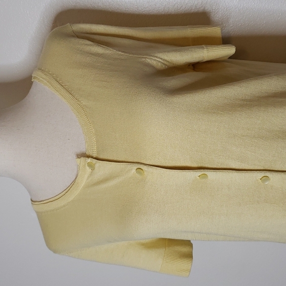 Talbots Silk Sweater Cardigan Button Down Lightweight Comfy Soft Vintage Summer - Picture 3 of 10